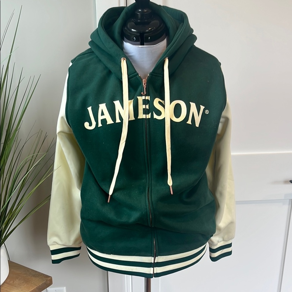 Jameson Green and Cream Hoodie